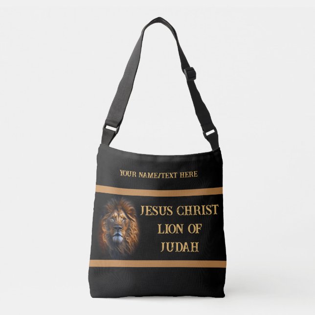 Medium Kor Body Bag Jesus Kristus Lejon om Judah Axelväska (Framsida)