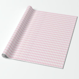 Medium Ljus rosa och White Harlequin Presentpapper