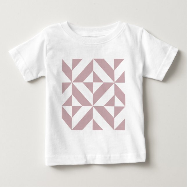 Medium Mauve Geometric Deco Cube Mönster Tröja (Framsida)