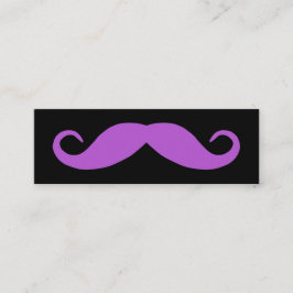 Medium Orchid Mustache Mini Visitkort