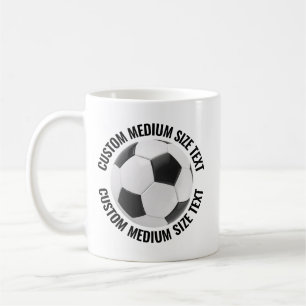 Medium Personlig Text Tennisboll 11oz. Anpassad Kaffemugg