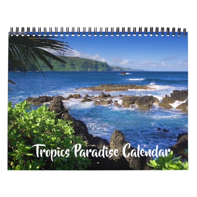 Medium Size Tropics Paradise Calendar Kalender (Omslag)