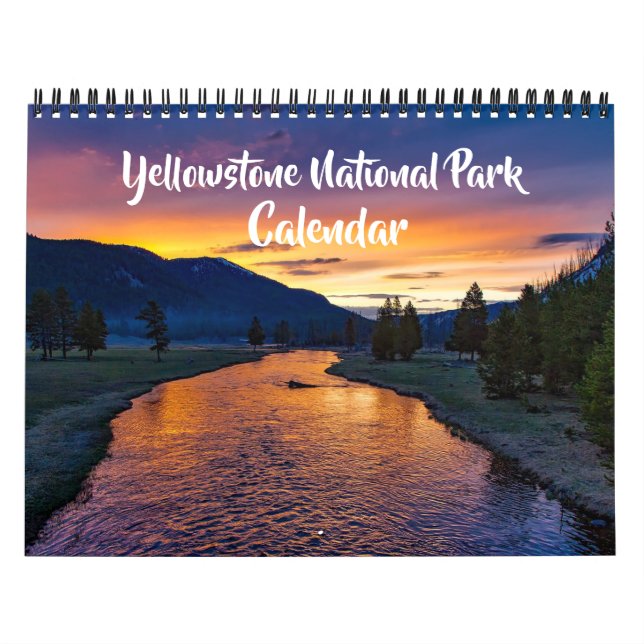 Medium Size Yellowstone Park Calendar Kalender (Omslag)