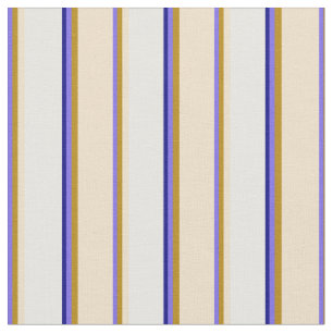 Medium Slate Blue, Goldenrod, Tan, White & Blue Tyg