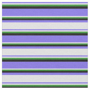 Medium Slate Blue, Lavender, Forest Grönt & Black Tyg