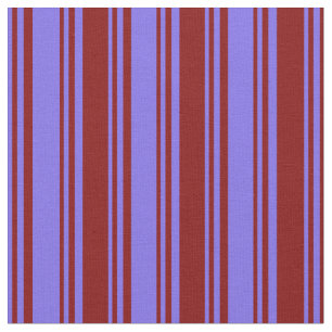 Medium Slate Blue & Maroon Rand Mönster Tyg