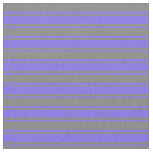 Medium Slate Blue och Grått Färgad Linjer Tyg