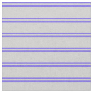 Medium Slate Blue och Light Grått Rand Tyg