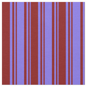 Medium Slate Blue och Maroon Rand Tyg
