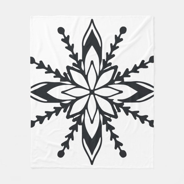 Medium Snowflake Fleece Blanket (Framsidan)