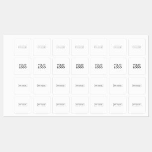 Medium Square Järn på etikett