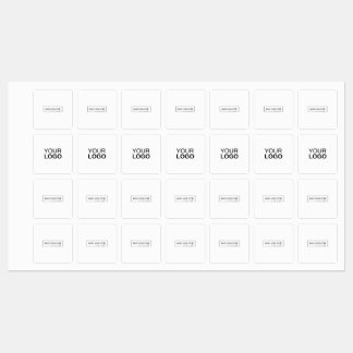 Medium Square Järn på etikett