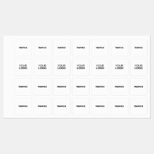 Medium Square Järn på etikett