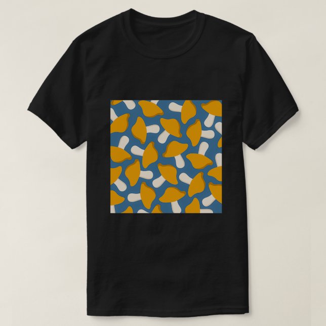 Medium-svamp mönster t shirt (Design framsida)