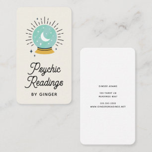 Medium Tarot för modern Boho Psychic Reader Visitkort