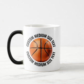 Medium Text & Basket 325ml Anpassningsbar Värmekän Magisk Mugg