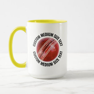 Medium Text GUL Combo 15oz Anpassad Syrsor Mugg