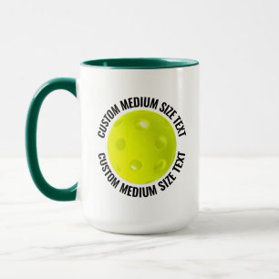 Medium Text H. GREEN Combo 15oz Anpassad Picklebal Mugg