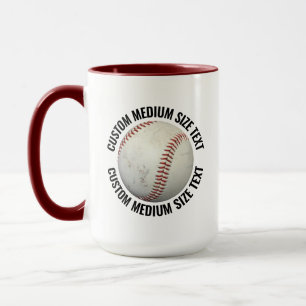 Medium Text MAROON Kombi 450g Specialbeställd Base Mugg