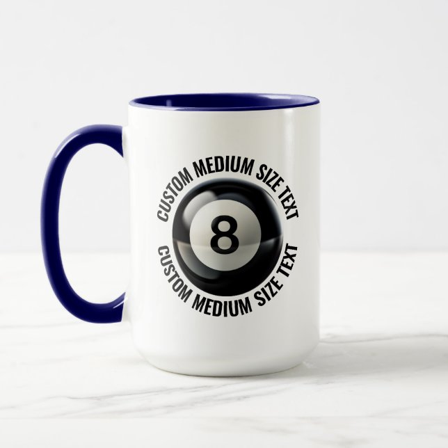 Medium Text NAVYBLÅ Kombi 4,3dl Specialbeställd 8  Mugg (Vänster)