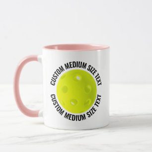 Medium Text ROSA Combo 11oz Anpassad Pickleball Mugg