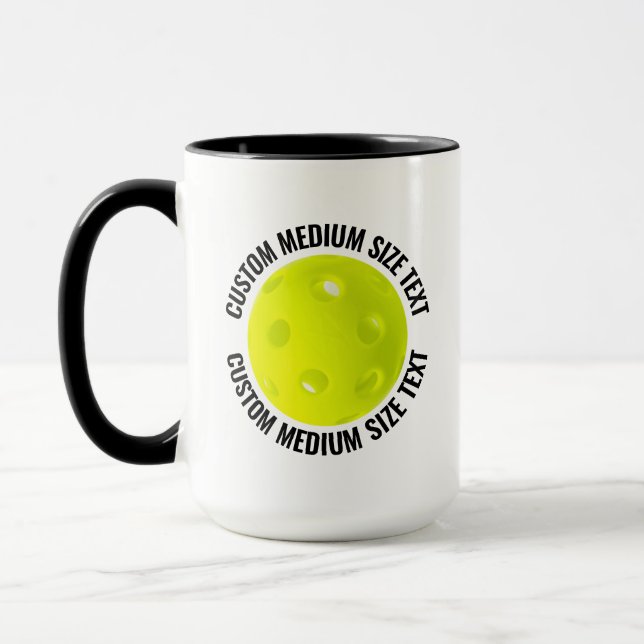 Medium Text SVART Combo 15oz Specialbeställd Pickl Mugg (Vänster)
