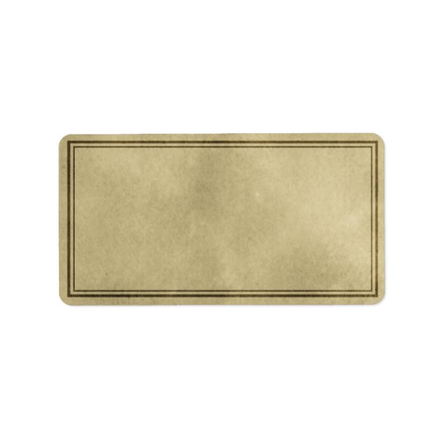 Medium-Vågrät - oformaterad tilläggsetikett Adressetikett (Framsidan)