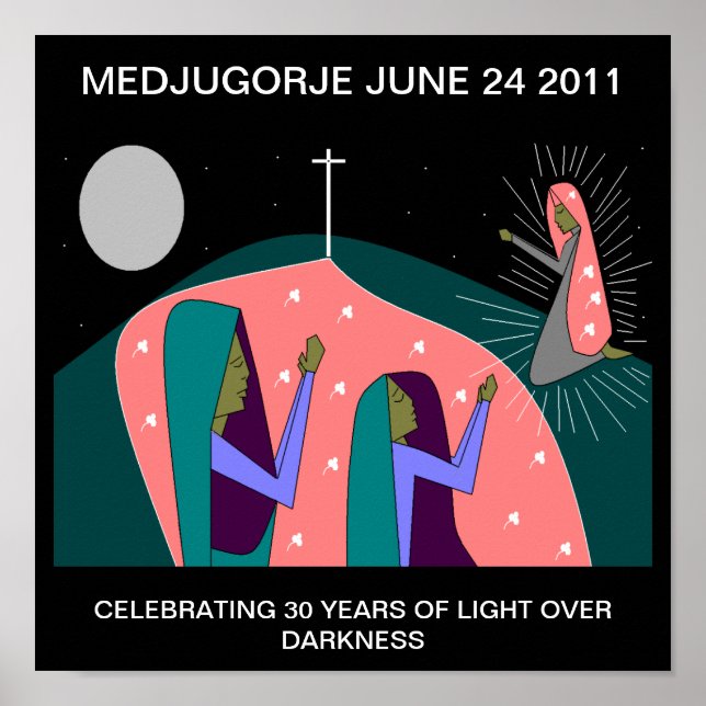 MEDJUGORJE 30-ÅRSÅRSDAGEN POSTER (Framsidan)