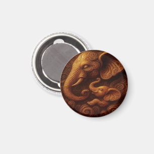 Medkännande elefanter Magnet