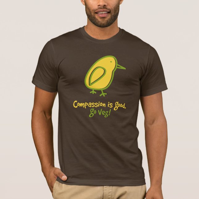 Medkänsla är bra. Går Veg. Tee (Framsida)