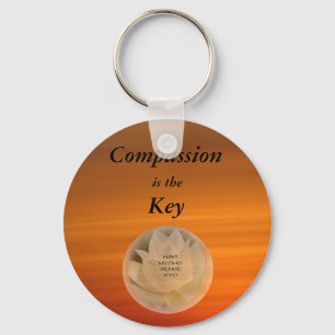 Medkänsla är nyckeln - SGI-buddisten Keychain Nyckelring