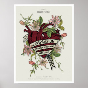 Medkänsla - Dalai Lama citationstecken Poster