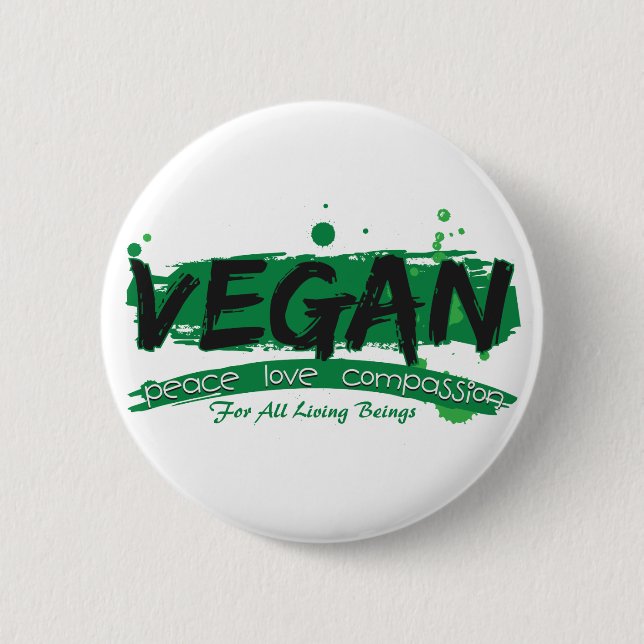 Medkänsla för Veganfredkärlek Knapp (Framsida)