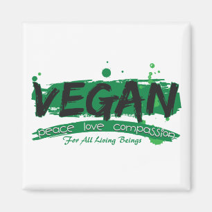 Medkänsla för Veganfredkärlek Magnet