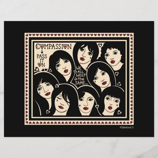 Medkänsla - Skicka vidare_Flat pappersark 11"x8.5" (Framsida)