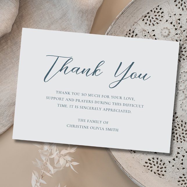 Medkänsla Tack Begravning Korthälsning Kort (Sympathy Thank You Card)