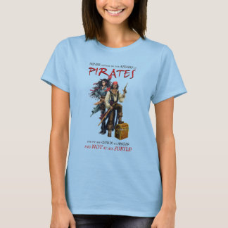 Medla aldrig med Pirater T Shirt