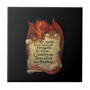 Medla inte i Dragons för dig. Kakelplatta