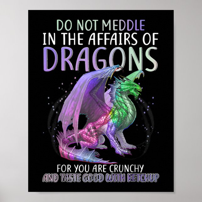 Medla inte i Dragons för dig. Poster (Framsidan)