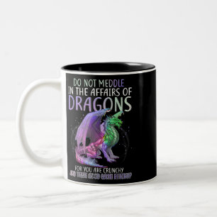 Medla inte i Dragons för dig. Två-Tonad Mugg