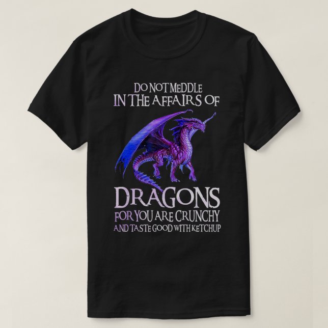 Medla inte i Dragons-skåpet. T Shirt (Design framsida)