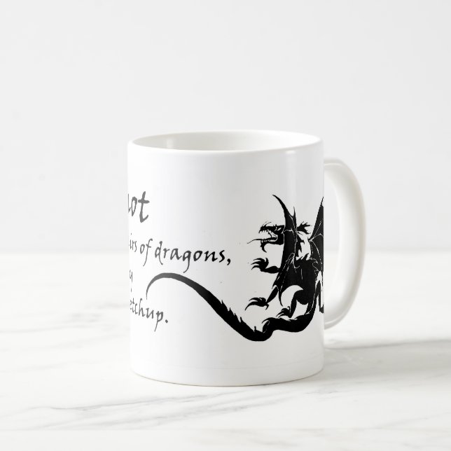 "Medla inte i drakarnas affärer..." Kaffe M Kaffemugg (Framsida höger)