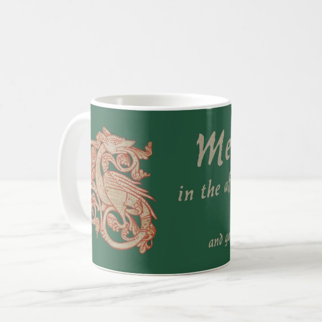 "Medla inte i drakarnas affärer..." Kaffemugg (Framsida vänster)