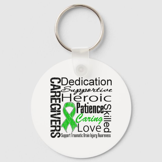 Medlare Samlar traumatisk hjärnskada Nyckelring (Framsida)