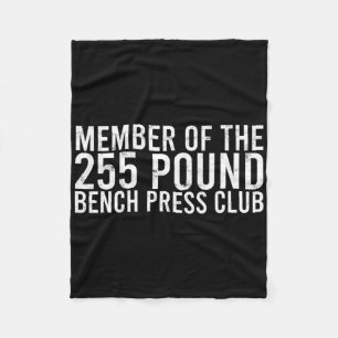Medlem av 225 Pound Bench Press Klubb - Gym Bod Fleecefilt
