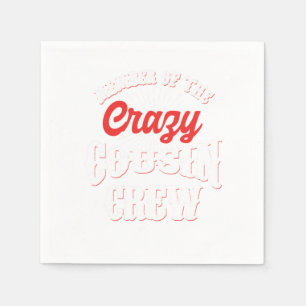 Medlem av Crazy Cousin Crew Brother Sister Gif Pappersservett