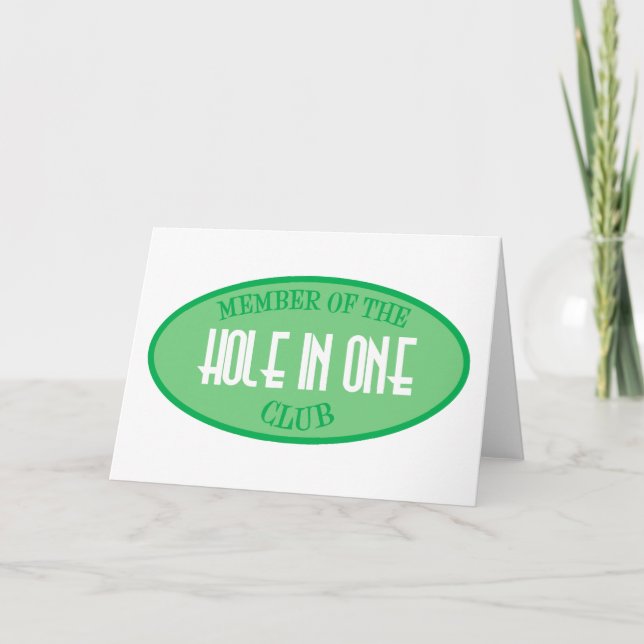 Medlem av Hål i en Klubb Kort (Framsida)