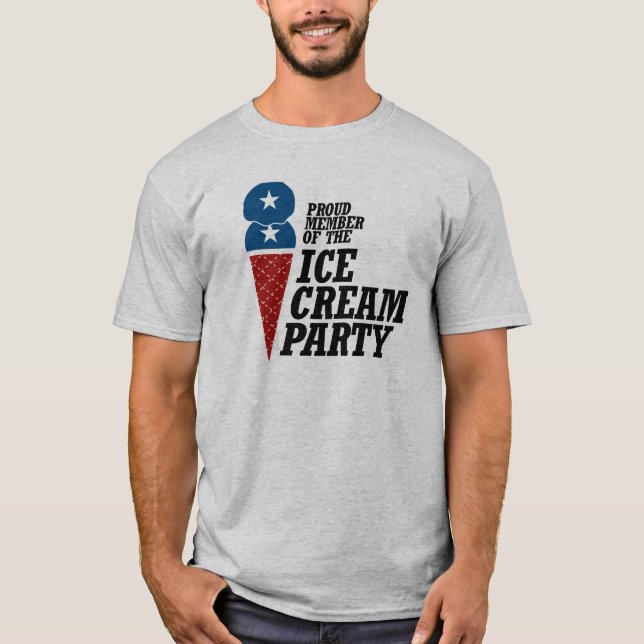 Medlem av Ice Cream Party.png T-shirt (Framsida)