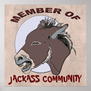 MEDLEM AV JACKASSEN COMMMUNITY POSTER