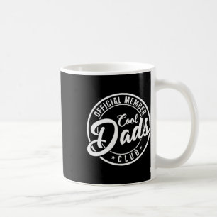 Medlem Cool Dads Club 2 Sidor Roligt Fars Dag Kaffemugg